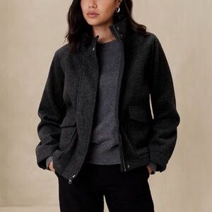 Banana Republic Melton Brushed pocket short jacket
